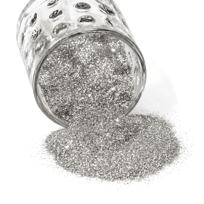 German Glass Glitter Silver 1 lb. Bag