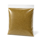 One-pound bag of German glass glitter in gold on a white background - thumbnail number 2