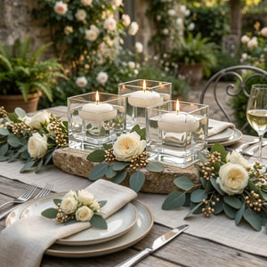 Richland Floating Candles 3" Light Ivory Set of 12