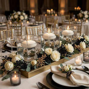 Richland Floating Candles 3" Light Ivory Set of 12