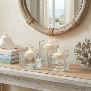 Richland Floating Candles 3" Light Ivory Set of 12