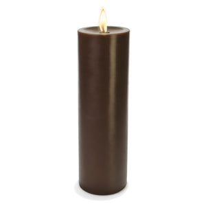 Richland Pillar Candle 3"x9" Brown