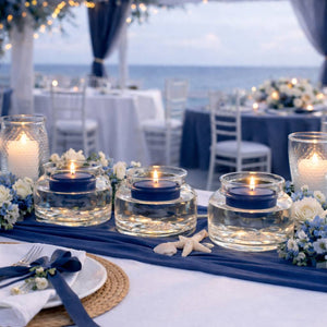 Richland Floating Candles 3" Navy Blue Set of 72