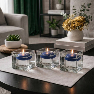 Richland Floating Candles 3" Navy Blue Set of 72