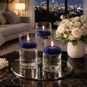 Richland Floating Candles 3" Navy Blue Set of 72