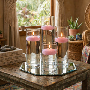 Richland Floating Candles 3" Pink Set of 24