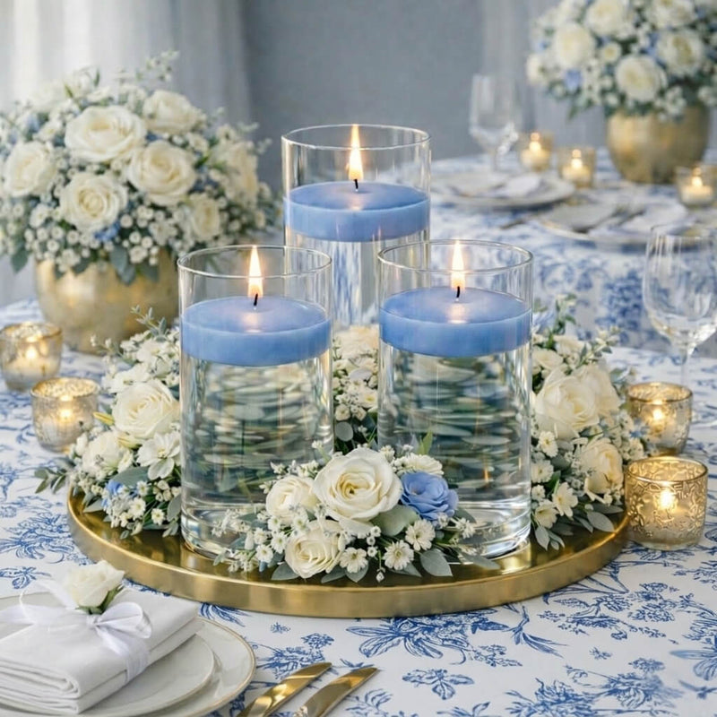 Richland Floating Candles 3" Light Blue Set of 96 - thumbnail number 4
