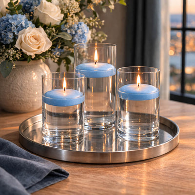 Richland Floating Candles 3" Light Blue Set of 96 - thumbnail number 7