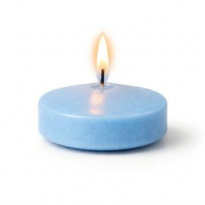 Richland Floating Candles 3" Light Blue Set of 24