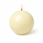 Richland Sphere Candle 3" Ivory - thumbnail number 2