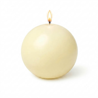 Richland Sphere Candle 3" Ivory - thumbnail number 2
