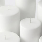 Richland Pillar Candles 3"x3", 3"x6" & 3"x9" White Set of 36 - thumbnail number 3