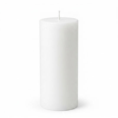 Richland 4" x 9" White Pillar Candle