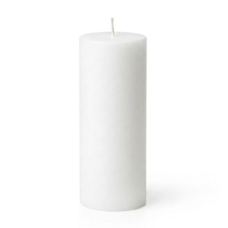 Richland 4" x 12" White Pillar Candle
