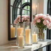 Richland Pillar Candles 2" x 3" & 2" x 6" Set of 40 - Ivory - thumbnail number 6