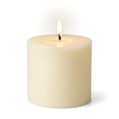 Richland 4" x 4" Ivory Pillar Candle - thumbnail number 2