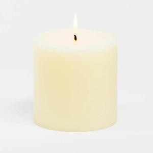 Richland Pillar Candles 4"x4", 4"x6" & 4"x9" Ivory Set of 18