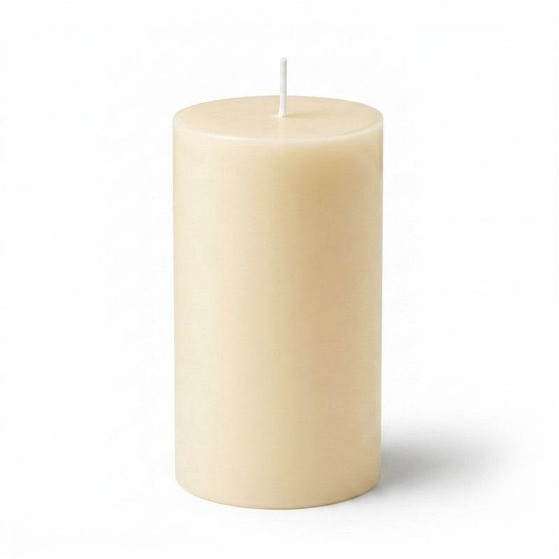 Richland 4" x 6" Ivory Pillar Candle - thumbnail number 1