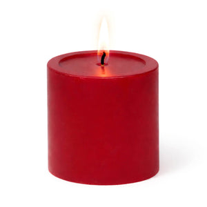 Richland 4" x 4" Red Pillar Candles Set of 6