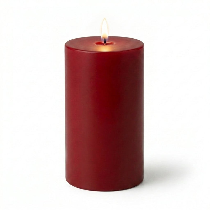 Richland 4" x 6" Red Pillar Candle - thumbnail number 2