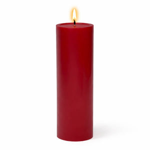 Richland 4" x 12" Red Pillar Candle
