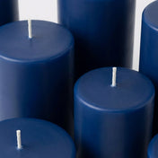 Richland 4" x 12" Navy Blue Pillar Candle - thumbnail number 5