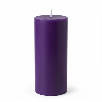 Richland 4" x 9" Purple Pillar Candle