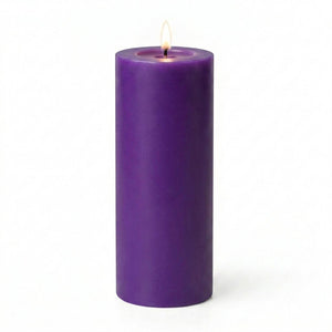 Richland 4" x 12" Purple Pillar Candle
