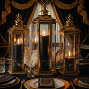 Richland Pillar Candles 3"x3" Black Set of 12 - thumbnail number 7