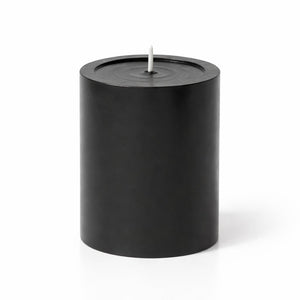 Richland 4" x 4" Black Pillar Candle