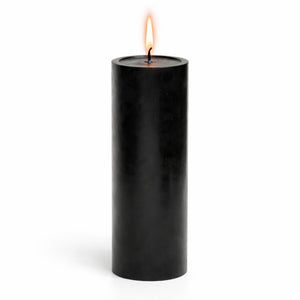 Richland 4" x 12" Black Pillar Candle