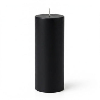 Richland 4" x 12" Black Pillar Candle