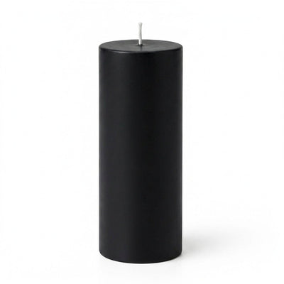 Richland 4" x 12" Black Pillar Candle