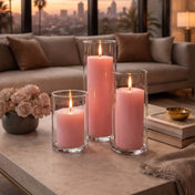 Richland 4" x 6" Pink Pillar Candle - thumbnail number 9