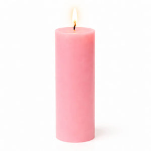 Richland 4" x 12" Pink Pillar Candle Set of 6