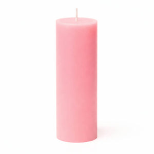 Richland 4" x 12" Pink Pillar Candle Set of 6