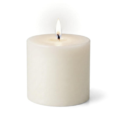 Richland 4" x 4" Light Ivory Pillar Candle - thumbnail number 2