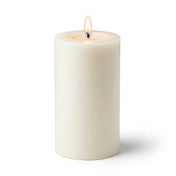 Richland 4" x 6" Light Ivory Pillar Candle - thumbnail number 2