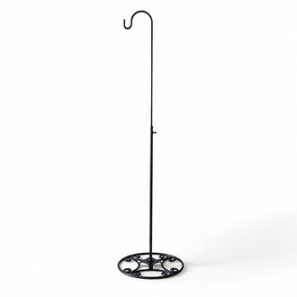 Adjustable Black Iron Shepherds Hook 34"-55"