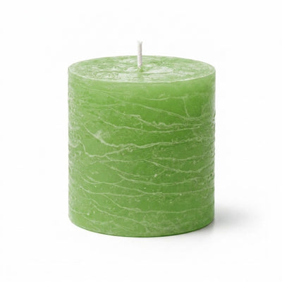 Richland Rustic Pillar Candle 3"x 3" Green - thumbnail number 1