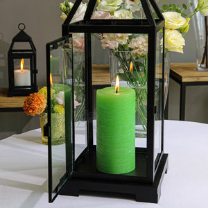 Richland Rustic Pillar Candle 3"x 6" Green