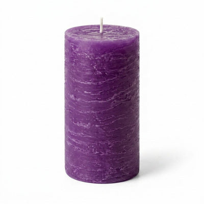 Richland Rustic Pillar Candle 3"x 6" Lavender