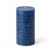 Richland Rustic Pillar Candle 3"x 6" Navy Blue - thumbnail number 1