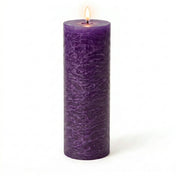 Richland Rustic Pillar Candle 3"x 9" Purple - thumbnail number 2