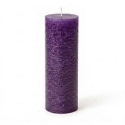 Richland Rustic Pillar Candle 3"x 9" Purple - thumbnail number 1
