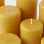 Richland Rustic Pillar Candle 3"x 9" Yellow - thumbnail number 5