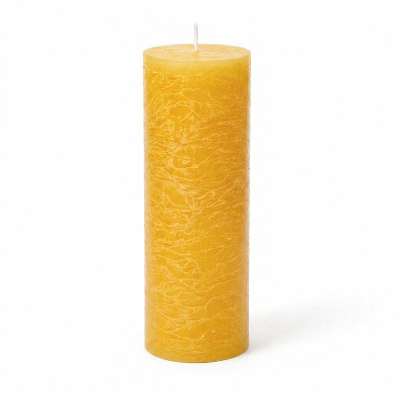 Richland Rustic Pillar Candle 3"x 9" Yellow - thumbnail number 1