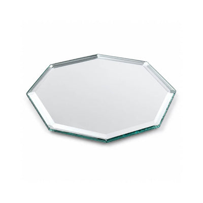 Beveled 8-inch octagonal glass mirror for tabletop display - thumbnail number 2