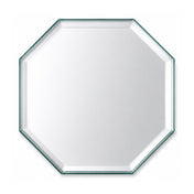 12-inch octagonal table mirror with beveled edges on a white background - thumbnail number 1