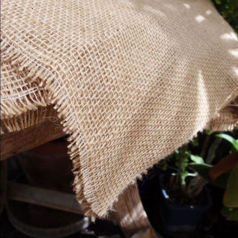 Rustic Burlap Bouquet/Pot Wrap Squares 20x20 Pack of 12 - thumbnail number 2
